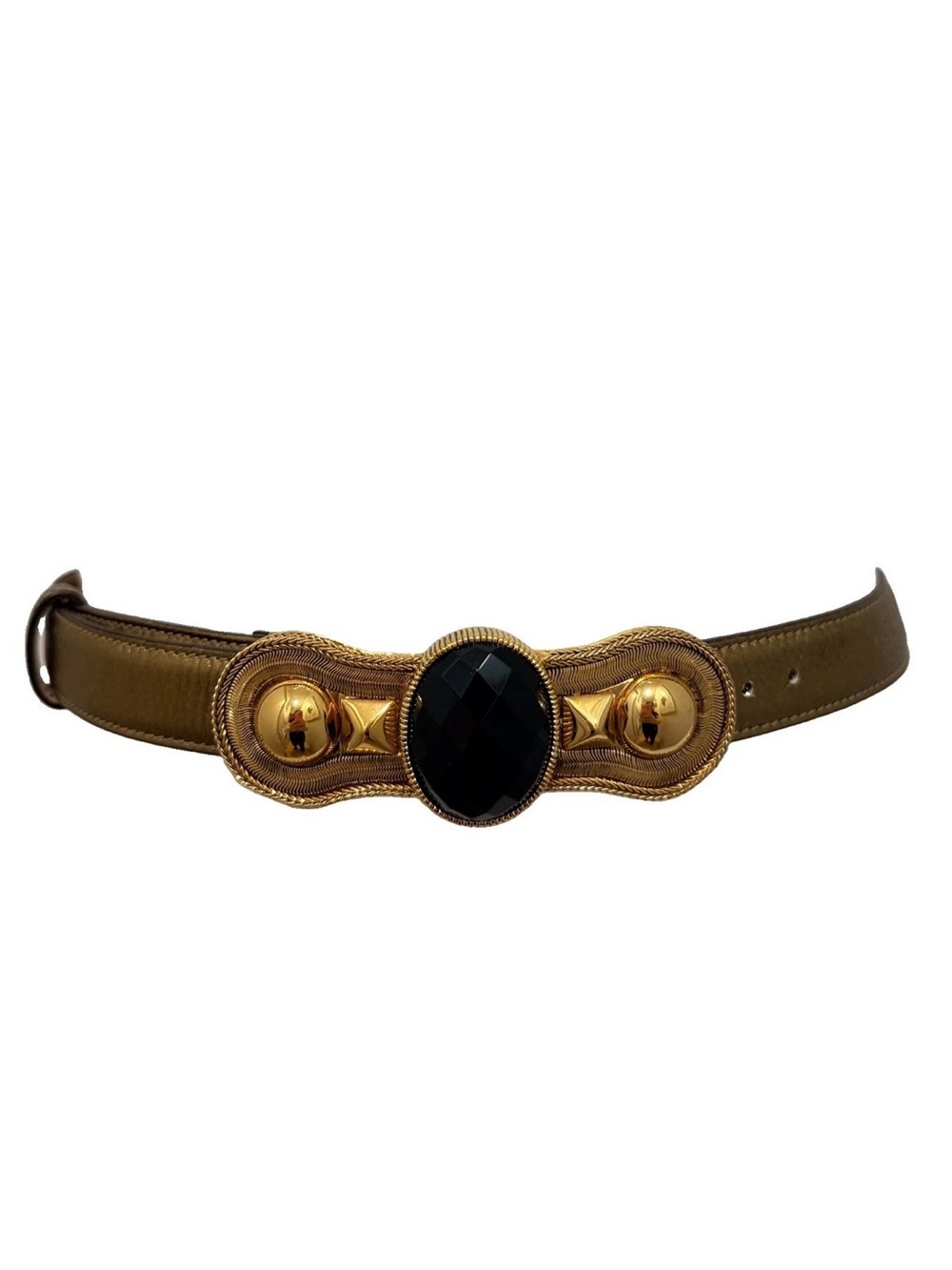 Roberto Cavalli Gold-Tone Buckle Belt